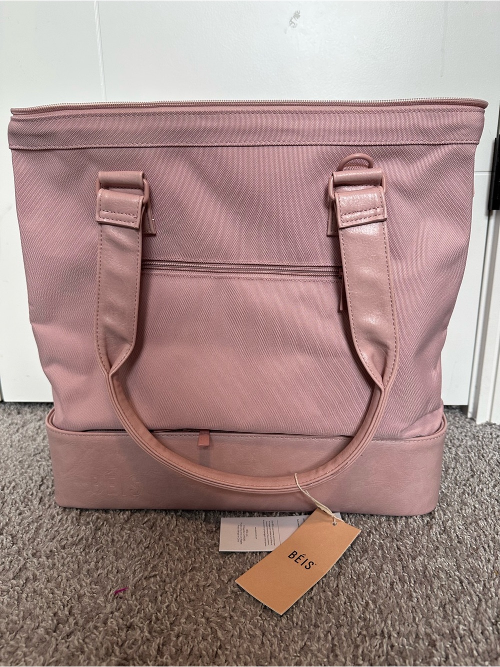 OG BEIS Mini Weekender Atlas Pink NWT